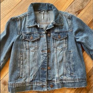 FreePeople Denim Jacket. Indigo Combo, XS.
